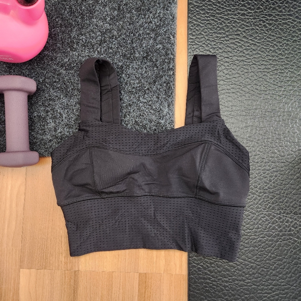 lululemon athletica Black Longline Sports Bra